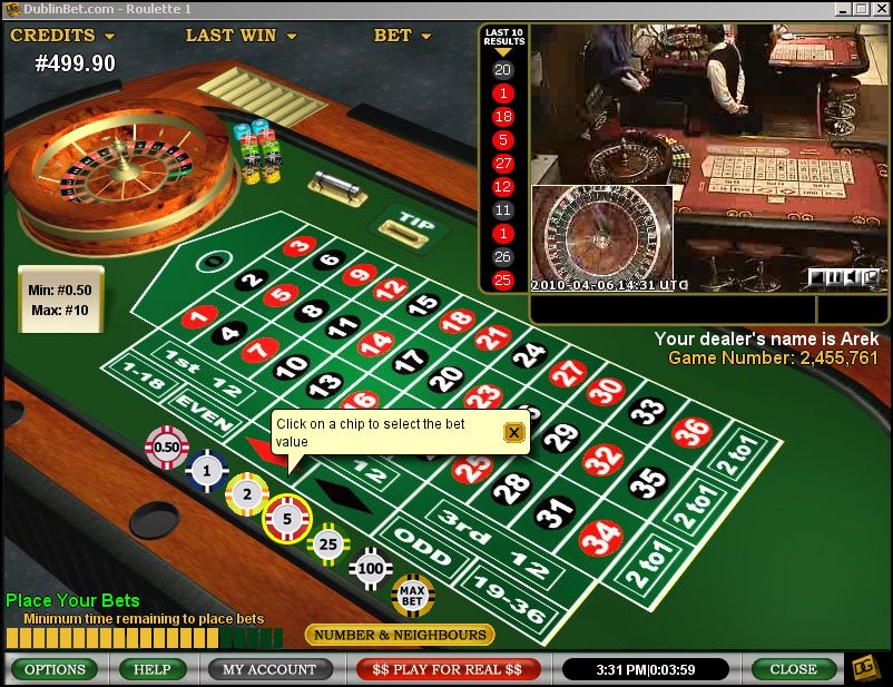 Online gambling roulette